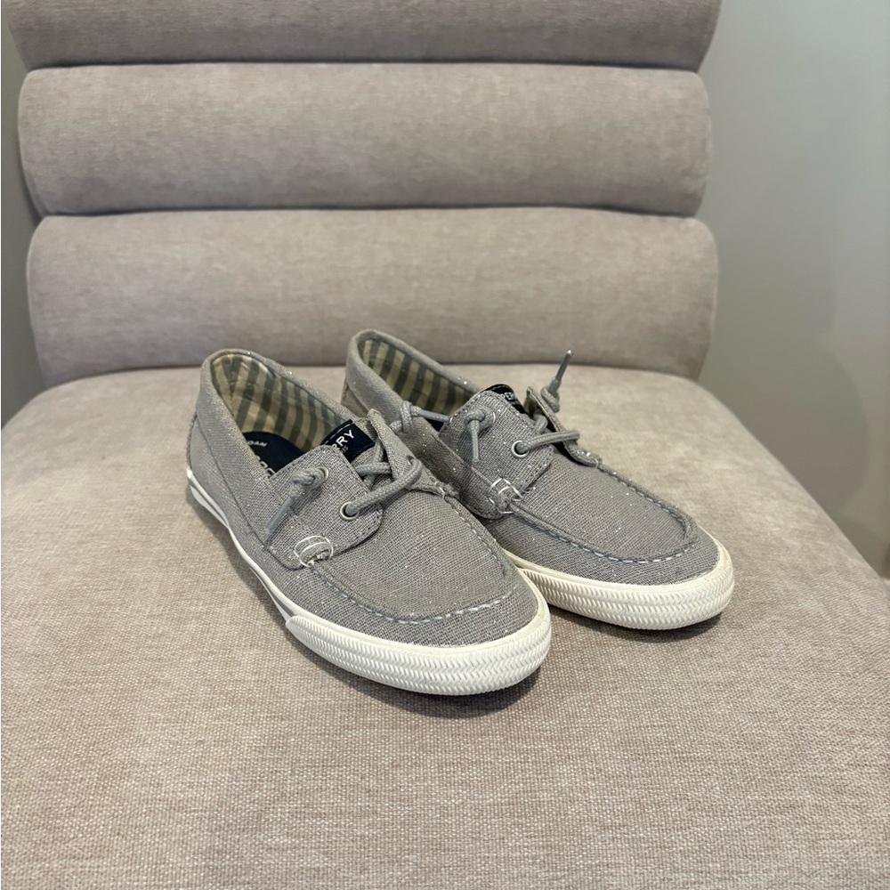 Sperry Top Sider Gray Kids Loafers
